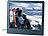 PEARL Digitaler HD-Bilderrahmen, 20,3 cm / 8", Edelstahl, ultradünne 3,5 mm PEARL Digitale Bilderrahmen