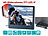 PEARL Digitaler HD-Bilderrahmen, 20,3 cm / 8", Edelstahl, ultradünne 3,5 mm PEARL Digitale Bilderrahmen