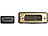 auvisio Adapterkabel HDMI auf DVI-D Dual-Link, schwarz, 2 m auvisio HDMI-DVI-Adapterkabel