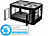 Xcase Faltbare Rollbox mit Deckel und Türen, Versandrückläufer Xcase Faltbare Aufbewahrungsboxen mit Deckel und seitlichen Klappen, transparent