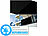 DAH Solar 4er-Set monokristalline Solarpanels, Full-Screen, Versandrückläufer DAH Solar Solarpanels mit Halbzellen-Technologie