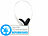 auvisio Bluetooth-Headset BH-30w, Multipoint, weiß, Versandrückläufer auvisio On-Ear-Headsets mit Bluetooth 