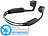 auvisio Wasserdichtes Headset BC-40.sh, Bluetooth (Versandrückläufer) auvisio Wasserdichte Headsets mit Bone Conduction und Bluetooth