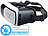 auvisio Virtual-RealityBrille VRB58.3D f. Smartphones, 3D-Justierung (refurb.) auvisio 