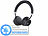 auvisio Premium-Bluetooth 4.0-On-Ear-Headset im Alu-Gehäuse, Versandrückläufer auvisio On-Ear-Headsets mit Bluetooth