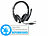 auvisio Gaming-Headset GHS-100 für PC, mit Klapp-Mikrofon, Versandrückläufer auvisio Over-Ear-Gaming-Headset