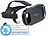 VR Brillen: auvisio Virtual-Reality-Brille, In-Ear-Headset, Versandrückläufer