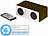 auvisio Stereo-Lautsprecher, Bluetooth, Holzgehäuse, Versandrückläufer auvisio Mobiler Stereo-Lautsprecher mit Bluetooth