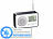 Retro-Küchenradio: auvisio Design-UKW-Radio mit digitaler Frequenzwahl, Versandrückläufer