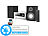 auvisio Micro-Stereoanlage mit Webradio, DAB+, FM, Versandrückläufer auvisio DAB-Internetradios mit CD-Player und Bluetooth