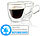 Cucina di Modena Doppelwandige Espresso-Tassen aus Glas, 2er-Set, Versandrückläufer Cucina di Modena Doppelwandige Gläser Espressotassen