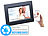 Somikon WLAN-Bilderrahmen mit 17,8-cm-IPS-Touchscreen Versandrückläufer Somikon Digitale Bilderrahmen mit WLAN und Apps