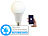 Luminea Home Control WLAN-LED-Lampe, für Alexa, Siri & Google Assistant, Versandrückläufer Luminea Home Control WLAN-LED-Lampen E27 weiß