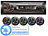Creasono MP3-Autoradio mit Bluetooth & Freisprechfunktion, Versandrückläufer Creasono Bluetooth-Autoradios (1-DIN)
