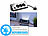 revolt 3-fach-Eck-Steckdosenleiste mit 2 USB-Lade-Ports Versandrückläufer revolt Steckdosenleisten zur Eckmontage mit 2 USB-Ports und LED-Licht