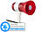 infactory Akku-MP3-Megafon mit Voice-Recording, Sirene, Versandrückläufer infactory Megafone mit MP3-Playern
