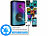 auvisio Mobile Outdoor-PA-Partyanlage & -Bluetooth-Boombox, Versandrückläufer auvisio Mobile Outdoor-Party-Audioanlagen mit Karaoke-Funktion und Akku
