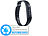 newgen medicals Ultradünnes BT-4.0-Fitness-Armband, IP44, OLED (Versandrückläufer) newgen medicals Fitness-Armbänder mit Bluetooth