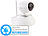 VisorTech HD-IP-Kamera mit Nachtsicht, Alarmfunktion (Versandrückläufer) VisorTech IP-Nachtsicht-Überwachungkamera mit Sensoren-Schnittstelle