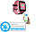 TrackerID Kinder-Smartwatch mit Telefon, SOS-Funktion, rosa (Versandrückläufer)