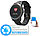 newgen medicals Fitness-Uhr mit Bluetooth, Herzfrequenz (Versandrückläufer) newgen medicals Fitness-Armbänder mit Blutdruck-Anzeige und EKG-Aufzeichnung