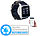 Medizinische Uhr: newgen medicals Medizinische Blutdruck-Armbanduhr mit Pumpe, E-Ink, Versandrückläufer
