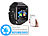 simvalley MOBILE 2in1-Handy-Uhr & Smartwatch für Android (Versandrückläufer) simvalley MOBILE Handy-Smartwatches mit Bluetooth