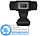 Kamera Webcam: Somikon Full-HD-USB-Webcam mit 5 MP, Versandrückläufer