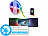 Luminea Home Control WLAN-RGB-LED-Streifen, Versandrückläufer Luminea Home Control USB-WLAN-LED-Streifen-Set in RGB mit Sprach- & Soundsteuerung