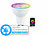 Luminea Home Control LED-Spot GU10, RGB-CCT, 4,8W (ersetzt 35W), Versandrückläufer Luminea Home Control GU10-Lampen mit RGBW-LEDs, für ZigBee-kompatible Steuersysteme