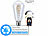 Luminea Home Control LED-Filament-Lampe E27, CCT, 4,5W (ersetzt 35W), Versandrückläufer Luminea Home Control WLAN-LED-Filament-Lampe E27 weiß 