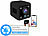 Somikon Akku-Micro-IP-Kamera, HD 720p, 120° Weitwinkel, Versandrückläufer Somikon HD-Micro-IP-Überwachungskameras mit Nachtsicht und App