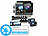 Somikon 6K-Actioncam mit 2 Farbdisplays, WLAN, Versandrückläufer Somikon 6K-Actioncams mit 2 Displays und WLAN 