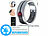 newgen medicals Fitnesstracker-Ring, 2 mm, silber, Gr.65, Versandrückläufer newgen medicals Fitness- und Schlaftracker-Ringe mit SOS-Funktion und Touch-Steuerung