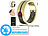 newgen medicals Fitnesstracker-Ring, Herzfrequenz, gold, Gr. 57,Versandrückläufer newgen medicals Fitness- und Schlaftracker-Ringe mit SOS-Funktion und Touch-Steuerung 