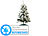 infactory Weihnachtsbaum im Schneedesign, 120 cm,199 PVC-Spitzen (refurbished) infactory 