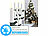 Lunartec 10er-Set LED-Weihnachtsbaumkerzen, Versandrückläufer Lunartec Kabellose LED-Weihnachtsbaumkerzen mit Docht und Timer