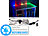 Lunartec LED-Glasbodenbeleuchtung mit Fernbedienung, Versandrückläufer Lunartec