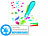 infactory Airbrush-Stift für Kinder, 12 Farben zum Sprühen, Versandrückläufer infactory Akku Airbrush-Stifte für Kinder, mit Farben & Schablonen, USB