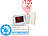 infactory Funk-Wetterstation mit Projektions-Wecker, Versandrückläufer infactory Funk-Wetterstationen mit Projektions-Weckern und USB-Ladeports