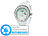 Crell Solarbetriebene Uhr mit Silikonarmband (Versandrückläufer) Crell Silikon Damen Armbanduhren mit Solar