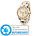 Crell Elegante Quarz-Armbanduhr, transparent-gold (Versandrückläufer) Crell Damenuhren
