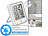 infactory Digitale Badezimmer- und Duschuhr, Versandrückläufer infactory Digitale Badezimmer-Wanduhren mit Thermometer & Hygrometer