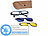 PEARL 3in1-Bildschirm-Brille Versandrückläufer PEARL Bildschirmbrillen mit Sonnen- und Nachtsicht-Aufsatz