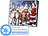 infactory LED-Bild "Weihnachtsmann mit Rentierschlitten", Versandrückläufer infactory LED-Weihnachts-Wandbilder 
