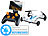 Simulus 2in1-Quadrocopter/Auto, Kamera, Fernsteuerung, WLAN(Versandrückläufer) Simulus 2in1-Quadrocopter und Fahrzeuge