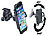 Callstel Fahrrad-Halterung mit Gummifixierung für Smartphones bis 10 cm Breite Callstel Fahrrad-Halterungen für iPhones & Smartphones