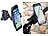 Callstel Fahrrad-Halterung mit Gummifixierung für Smartphones bis 10 cm Breite Callstel Fahrrad-Halterungen für iPhones & Smartphones