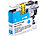 iColor Tinten-Patrone für Brother-Drucker (ersetzt LC-123C), cyan (blau) iColor Kompatible Druckerpatronen für Brother-Tintenstrahldrucker
