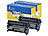 iColor 2er-Set kompatible Toner für Canon-Toner-Kartusche 052, schwarz iColor Rebuilt Toner Cartridges für Canon Laserdrucker